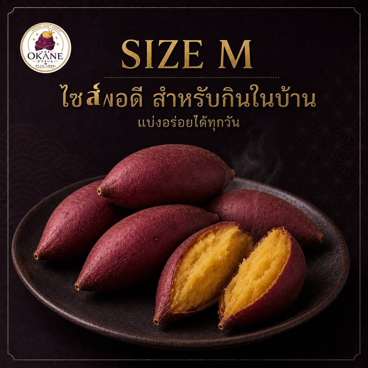 OKANE Size M ไซซ์พอดี สำหรับกินในบ้าน